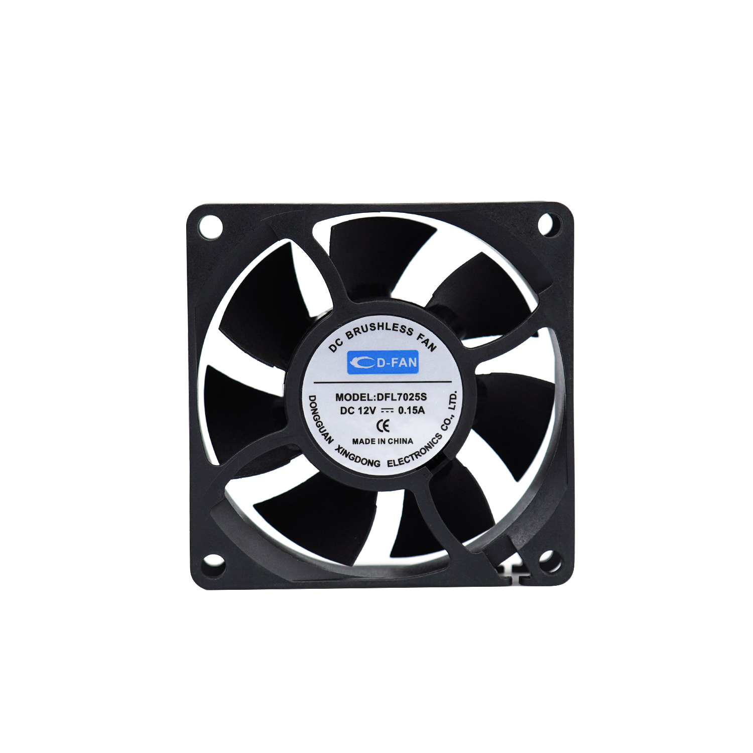 High pressure DC Axial Fan 12v 7025 for cabinet